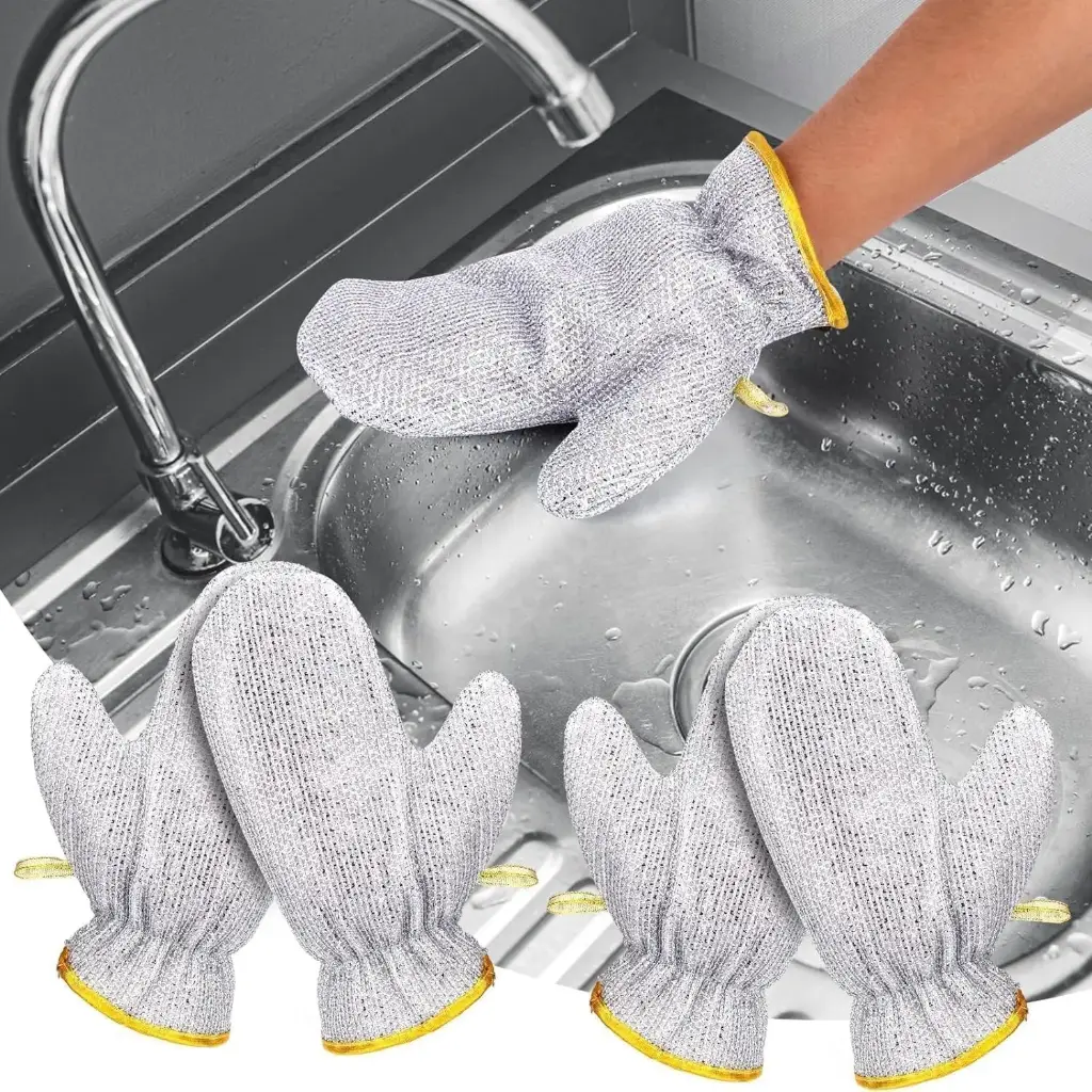 [KBS-266] Wire Dish Wash Gloves (1 Pcs)