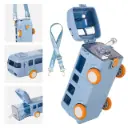 Bus Shape Water Bottle with Straw