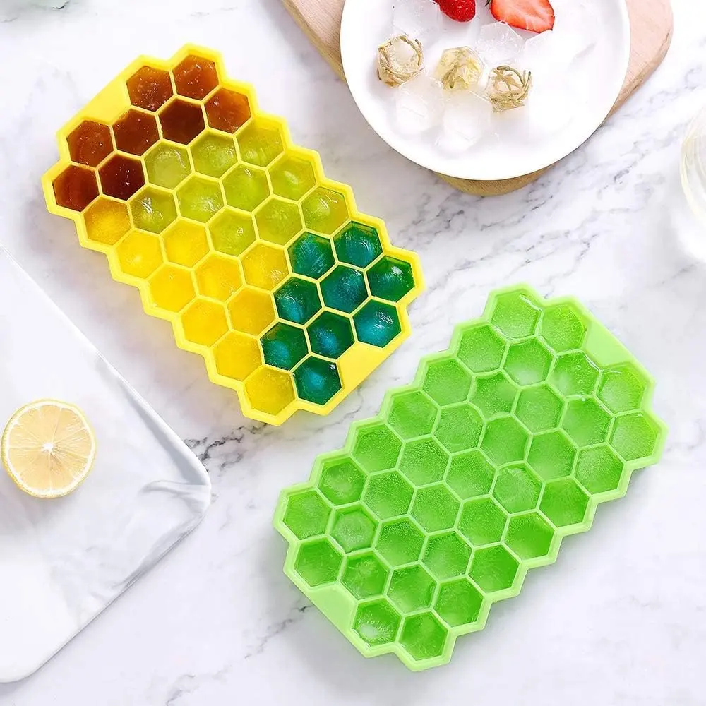 [KBS-818] Silicone ICE Cube Tray (Honeycomb)