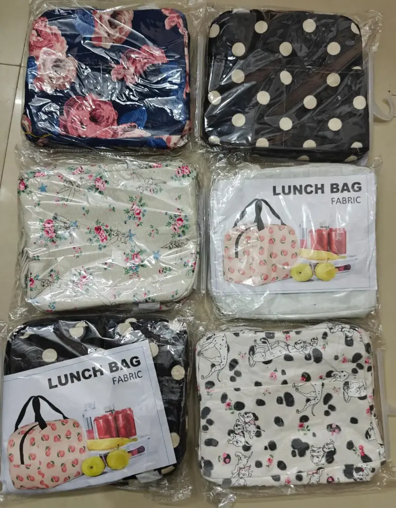 Insulated Lunch Box Bag (Fabric, New)