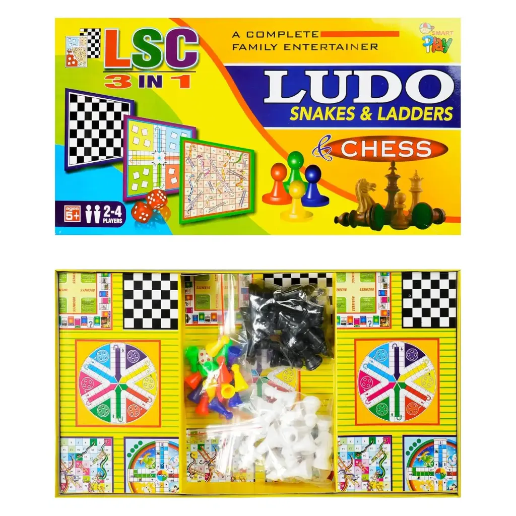 LUDO, Snakes Ladders & CHESS
