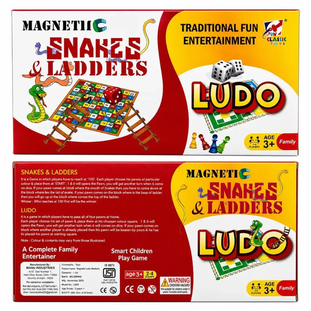 [KBS-835] Magnetic LUDO with Snakes & Ladders (LS09)