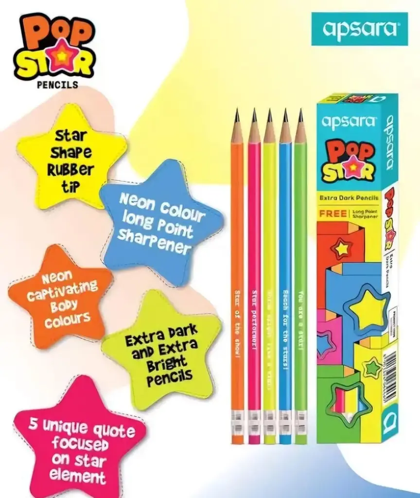 Apsara POP STAR Pencil Box
