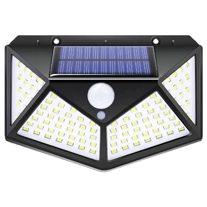 100 LED Solar Wall Light