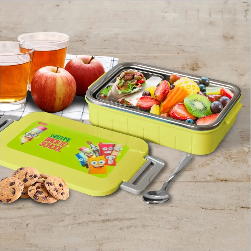 [KBS-958] Dubblin Stainless Steel Lunch Box – Insulated Body, Leak-Proof, BPA-Free, 850ml (Model Jerry)
