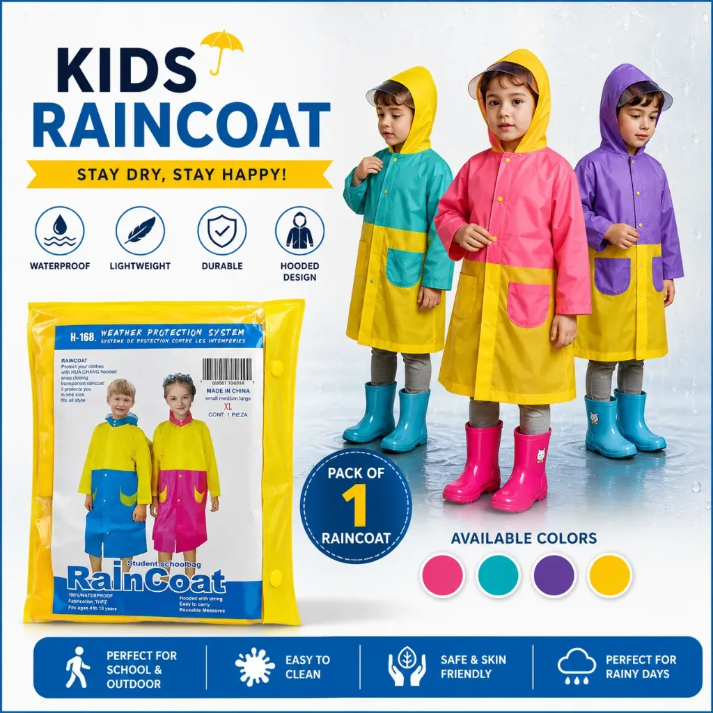 [KBS-967-1] Kids Raincoat (M)