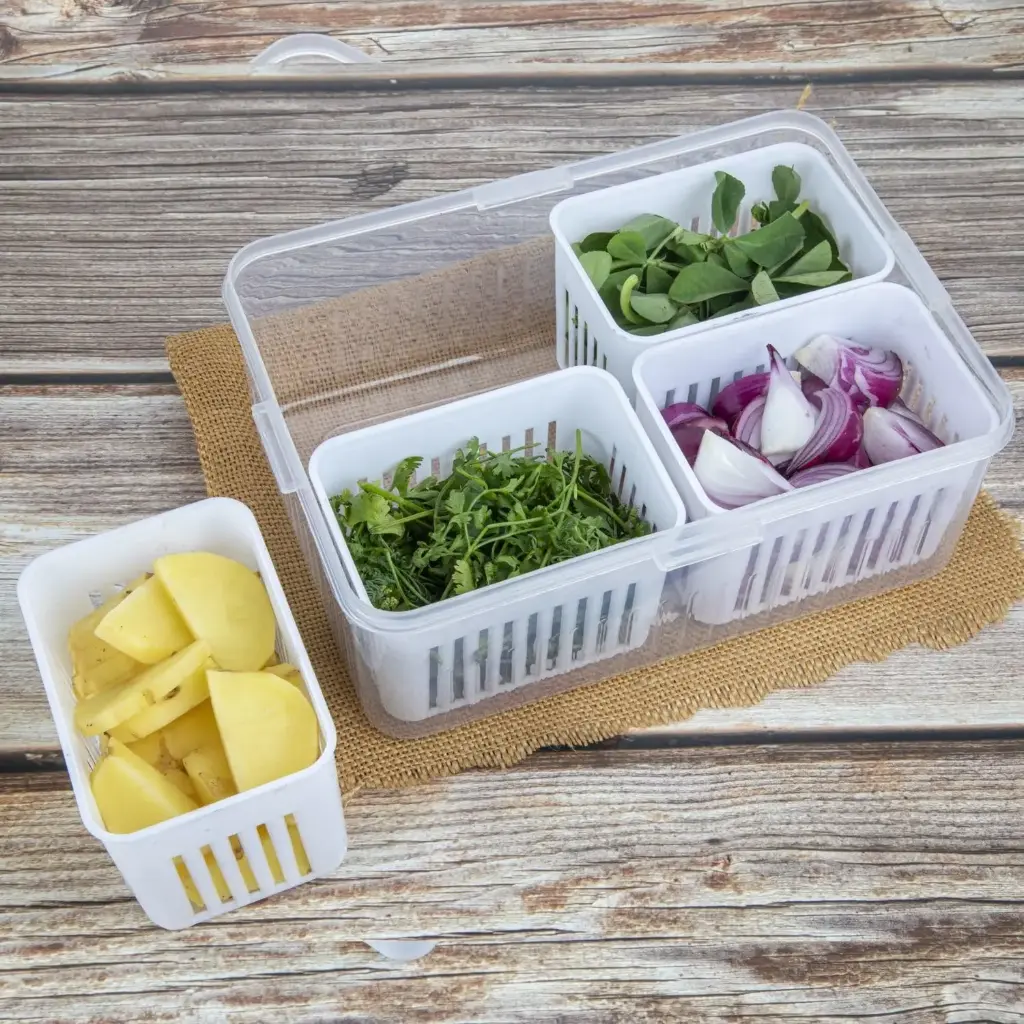 [KBS-992] Fridge Storage Container (4 Slot)