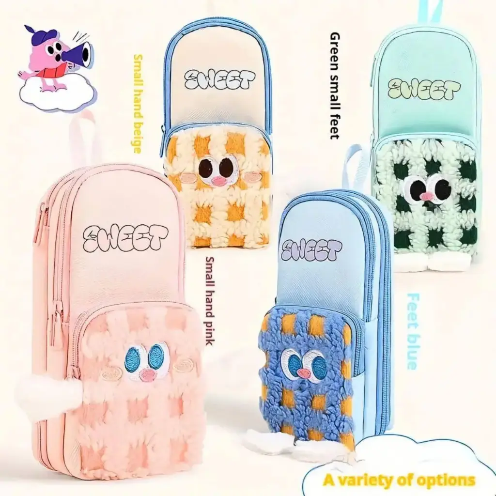 [KBS-1009]  Schoolbag Shaped Pencil Pouch