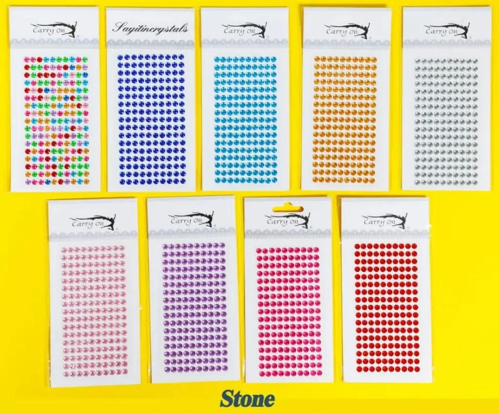 Self-Adhesive Multicolor Stones Stickers for Kids
