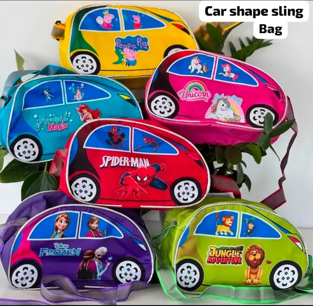 Car Shape Cartoon Sling Bag