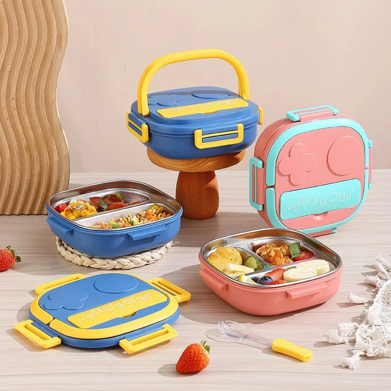 [KBS-1160] Stainless Steel Lunch Box - 3 Compartment (No. 6123)