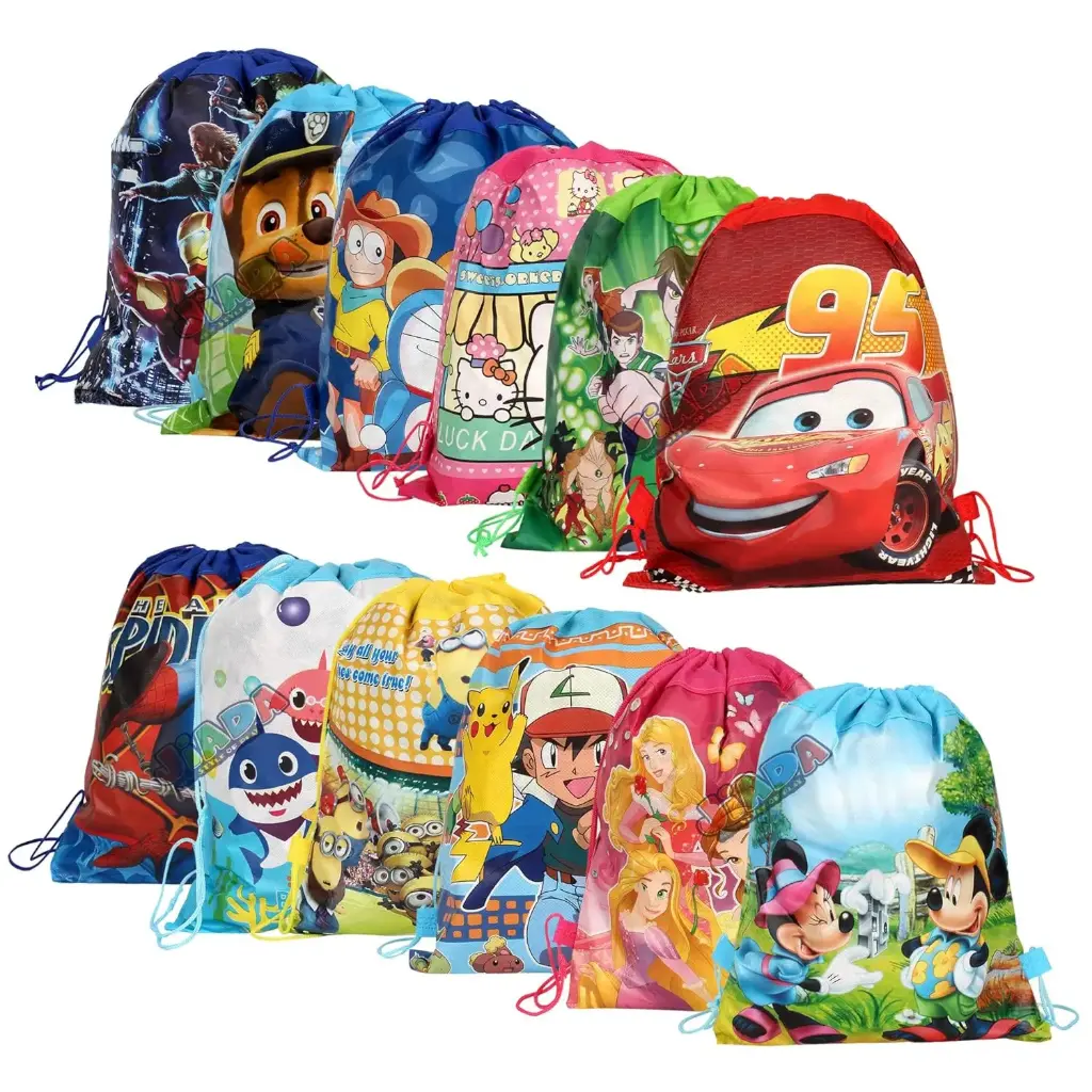 [KBS-1166] Non-Woven Printed Kids Backpack Dori Bag – 36x28 cm