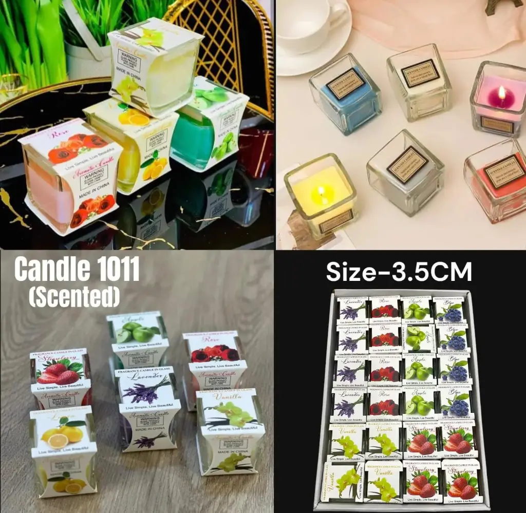 Glass Jar Fragrance Candles – Scented Elegance (No. 1011)