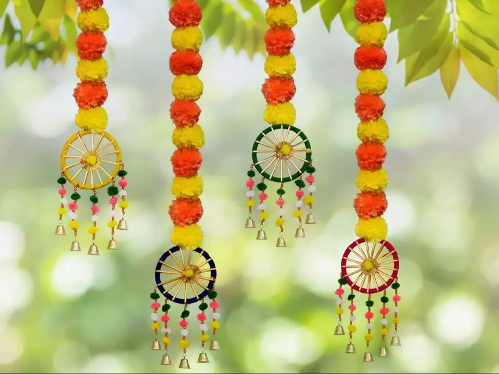 [KBS-1197] Marigold Hanging Toran (1 Pair)