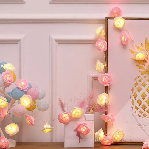 [KBS-1202] Rose Led String Light (4 Meters, 16 LED) 