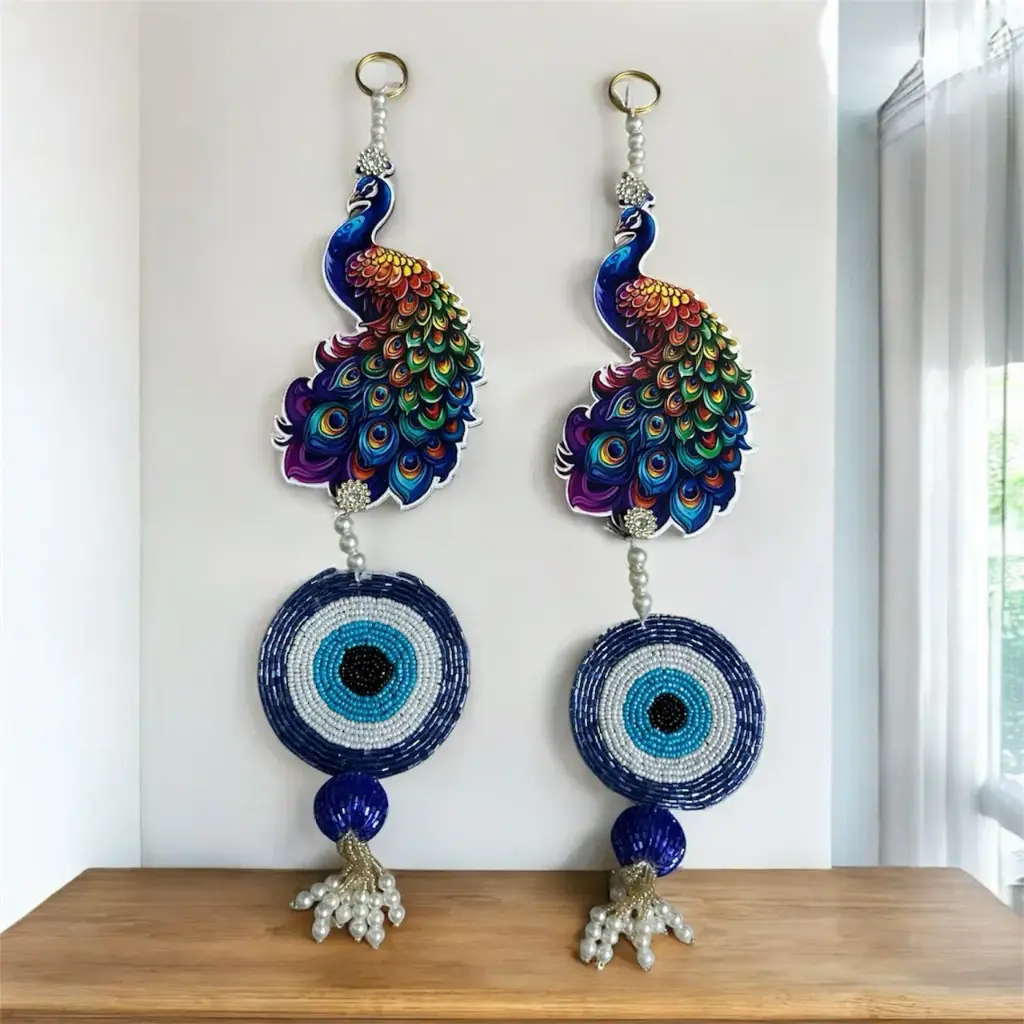 [KBS-1213] Peacock Evil Decorative Hanging (1 Pair)