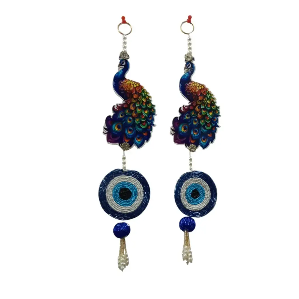 Peacock Evil Decorative Hanging (1 Pair)