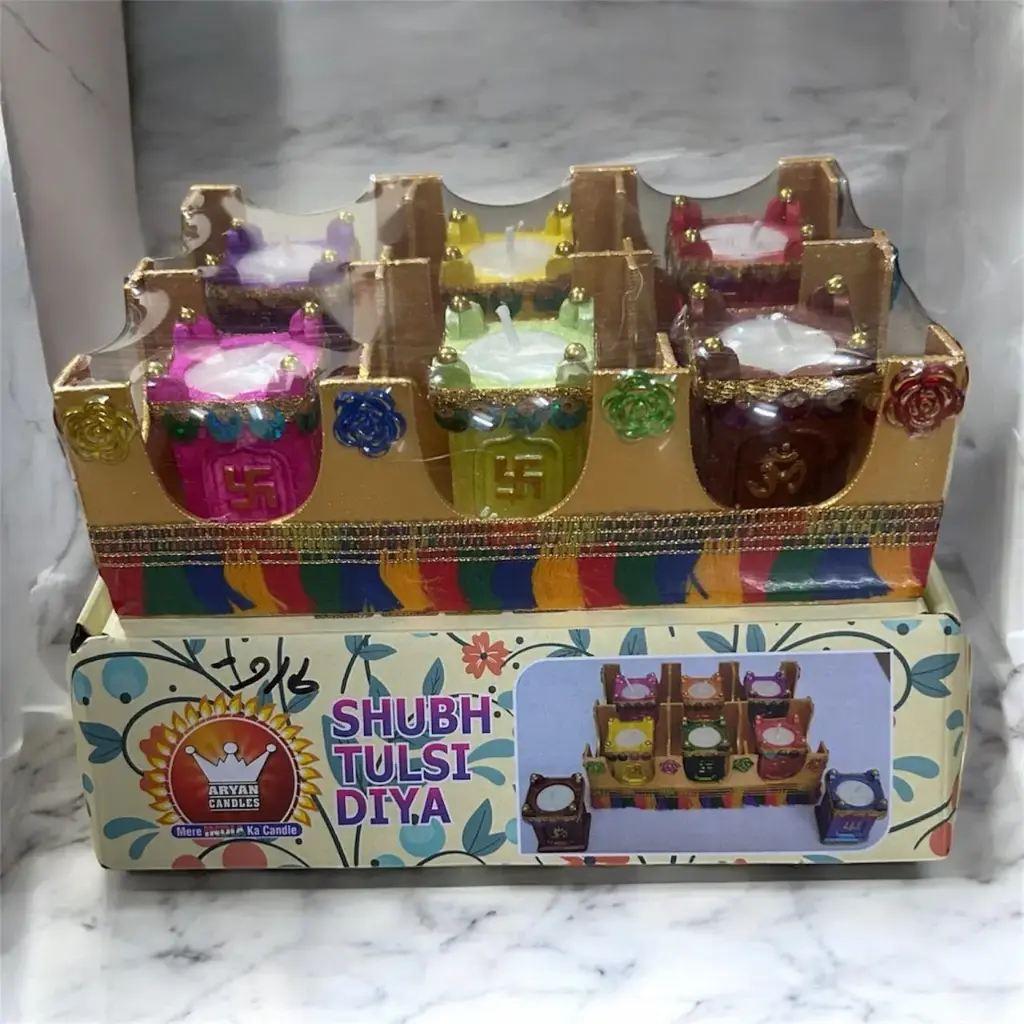 [KBS-1233] Tulsi Candle Set (6 Pcs)