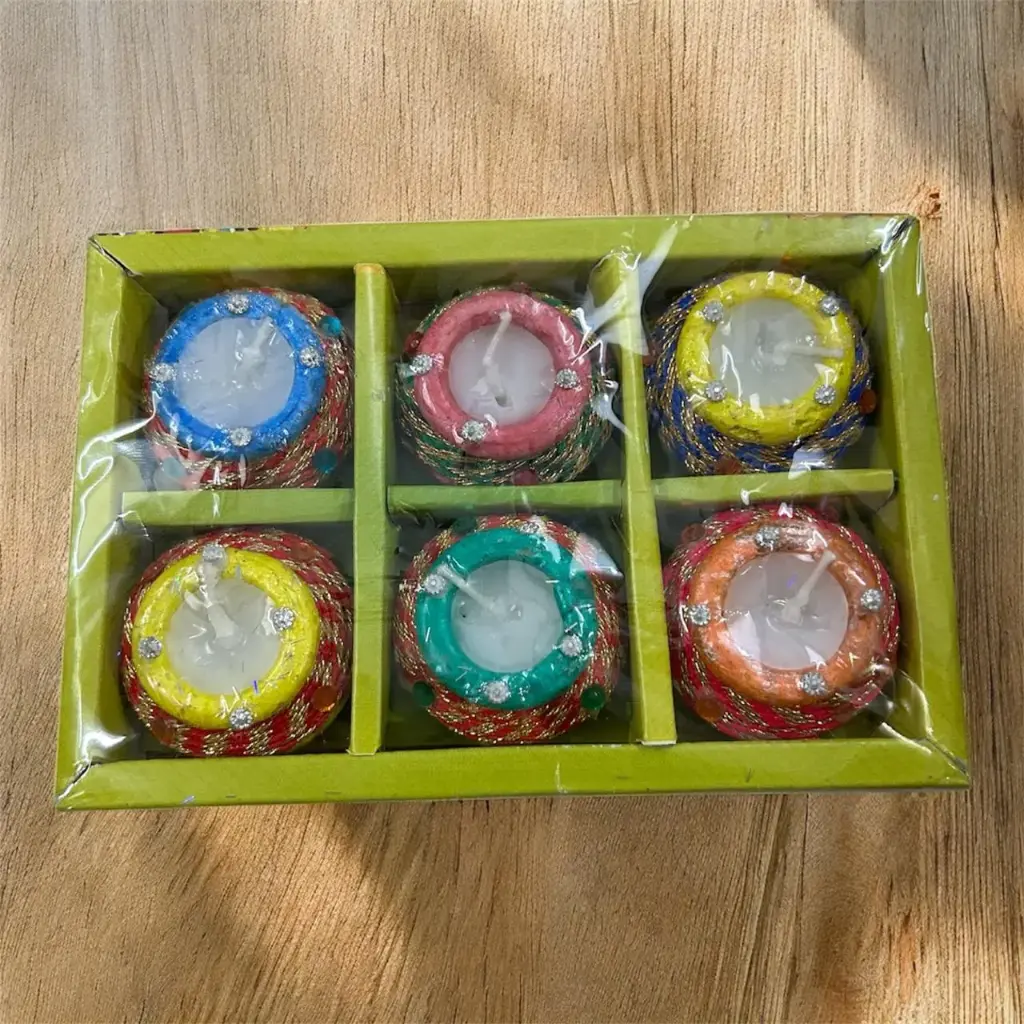 [KBS-1232] Matka Candle Set (6 Pcs)