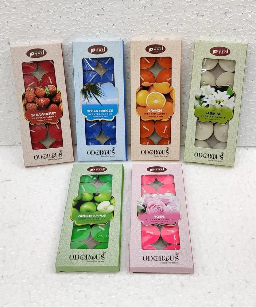 Scented Tea Light Wax Candle (10 Pcs)