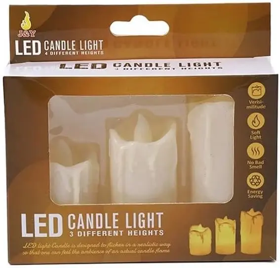 [KBS-1237] LED Candle Light (3 Different Size)