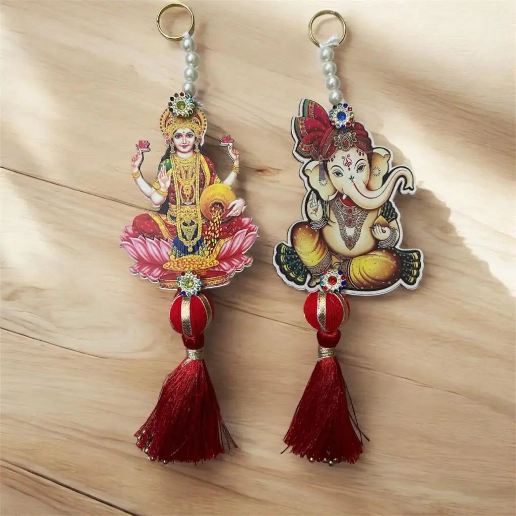 [KBS-1278] Laxmi Ganesh Ji Decorative Hanging (1 Pair)
