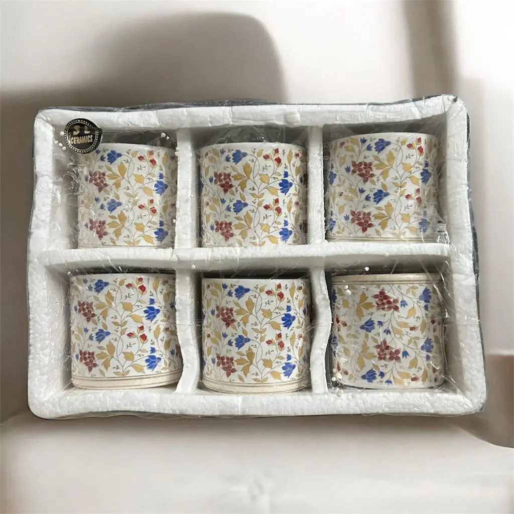 SL Ceramic Cup Set (6 Pcs Set)