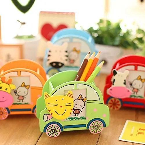 [KBS-1319] Wooden Pen Stand with Photo Frame