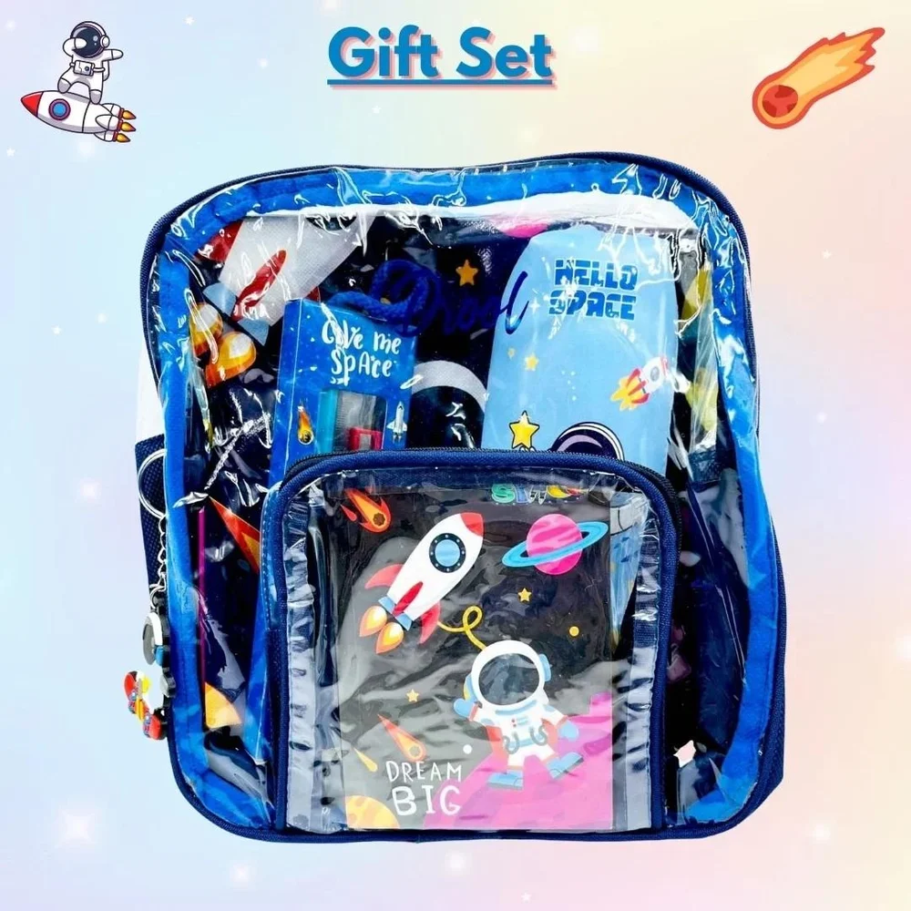 Astronaut/Unicorn Stationary Bag Gift Set (Pack of 11 Items)