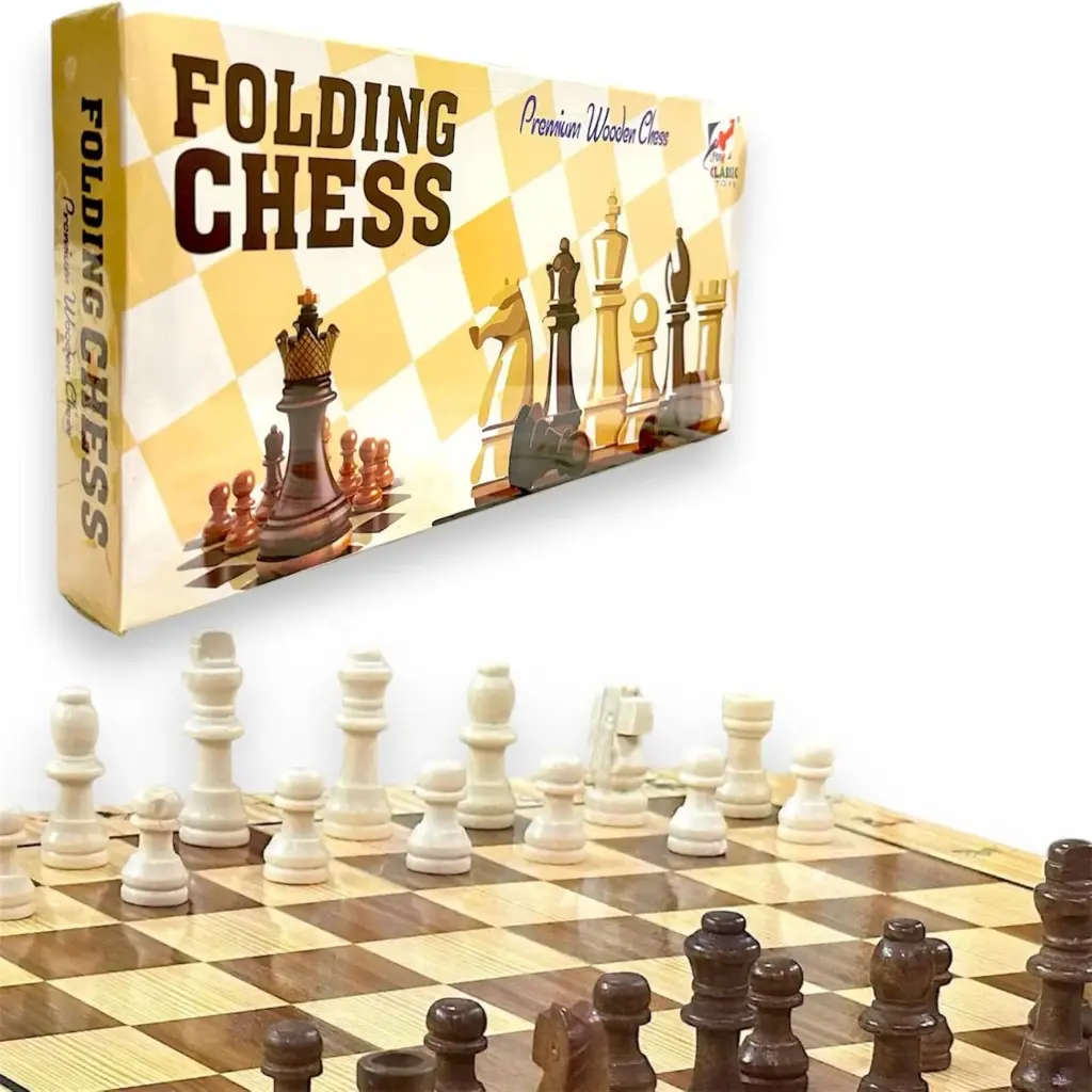 Wooden Folding Chess (15"X 15")