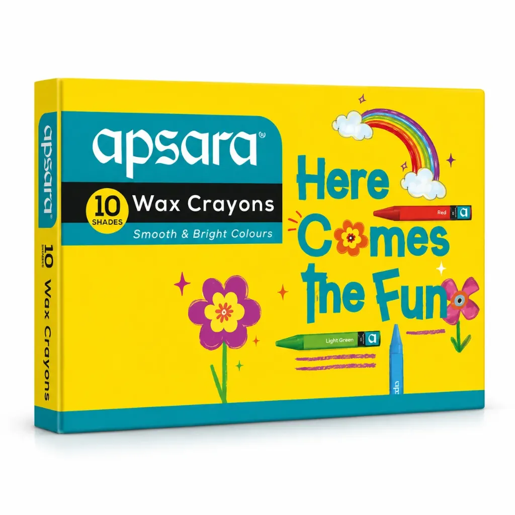 [KBS-1334] Apsara Wax Crayons (10 Shades)
