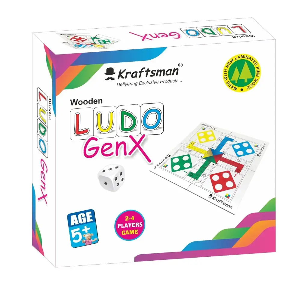 Wooden Portable LUDO