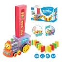 Domino Train Set – Automatic Stacker with Lights & Sounds, 40-Piece Educational Domino Block Kit