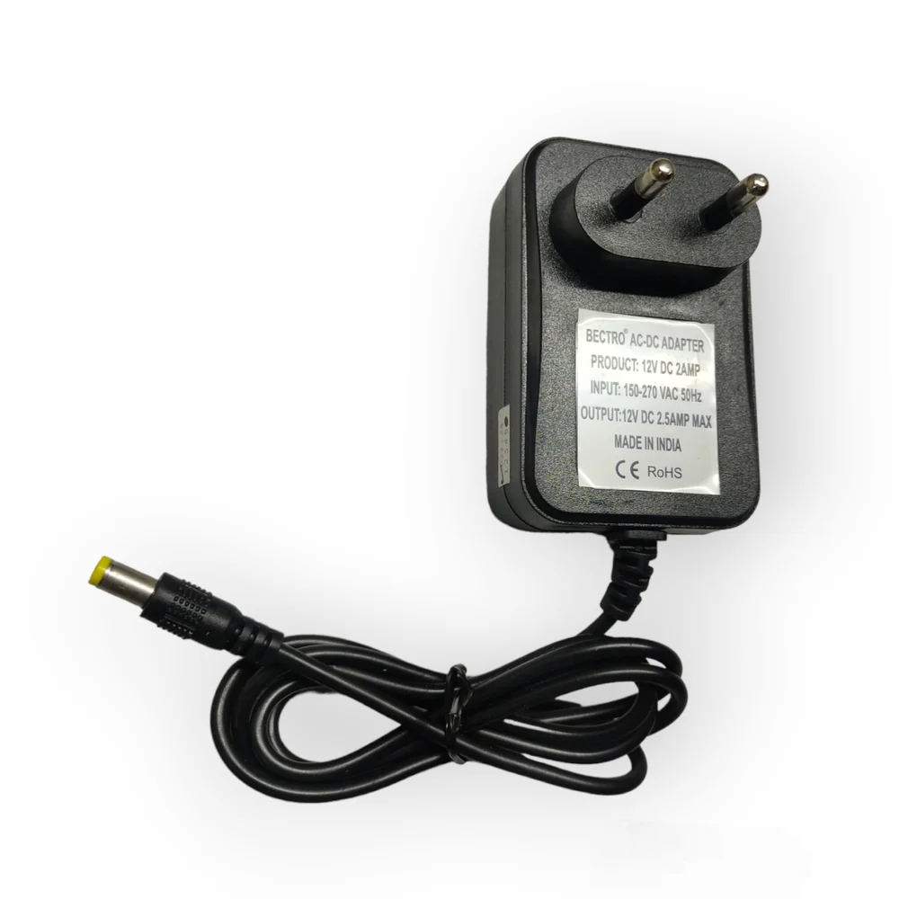 Power Adaptor (12V, 2 AMP)