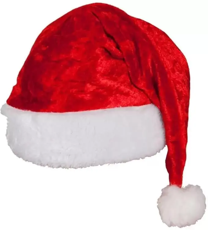 Christmas Santa Cap Velvet (2 No)