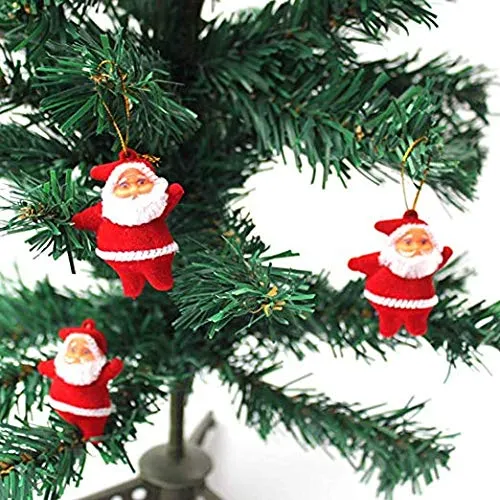 Christmas Tree Decoration (6 Pcs Hanging Santa) 