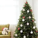 Christmas Tree Decoration (6 Pcs Glitter Balls) 