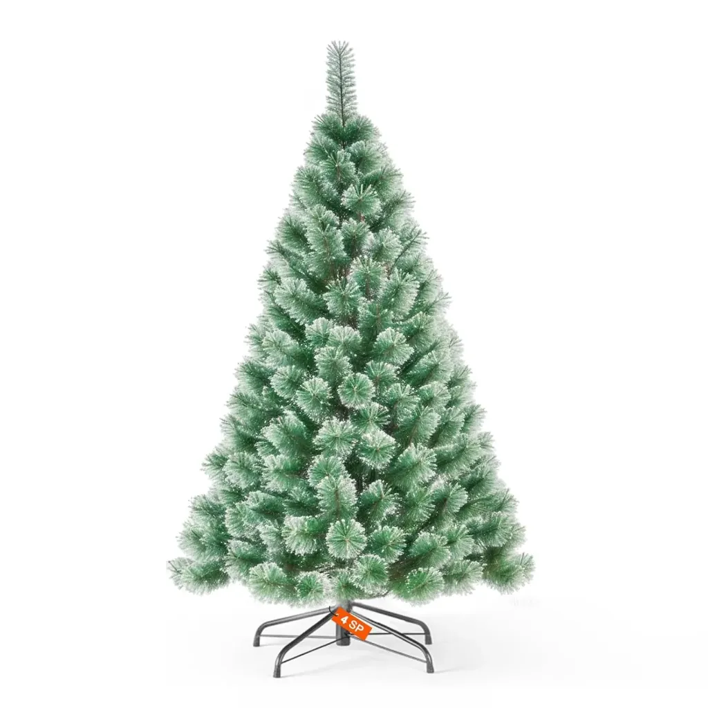 Snow Pine Christmas Tree with Stand (Size: 120cm / 4 Feet)