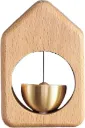 Triangle Wooden Door Bell Chime with Brass Sound 