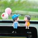 Cute Cartoon Couple for Car Dashboard or Home
