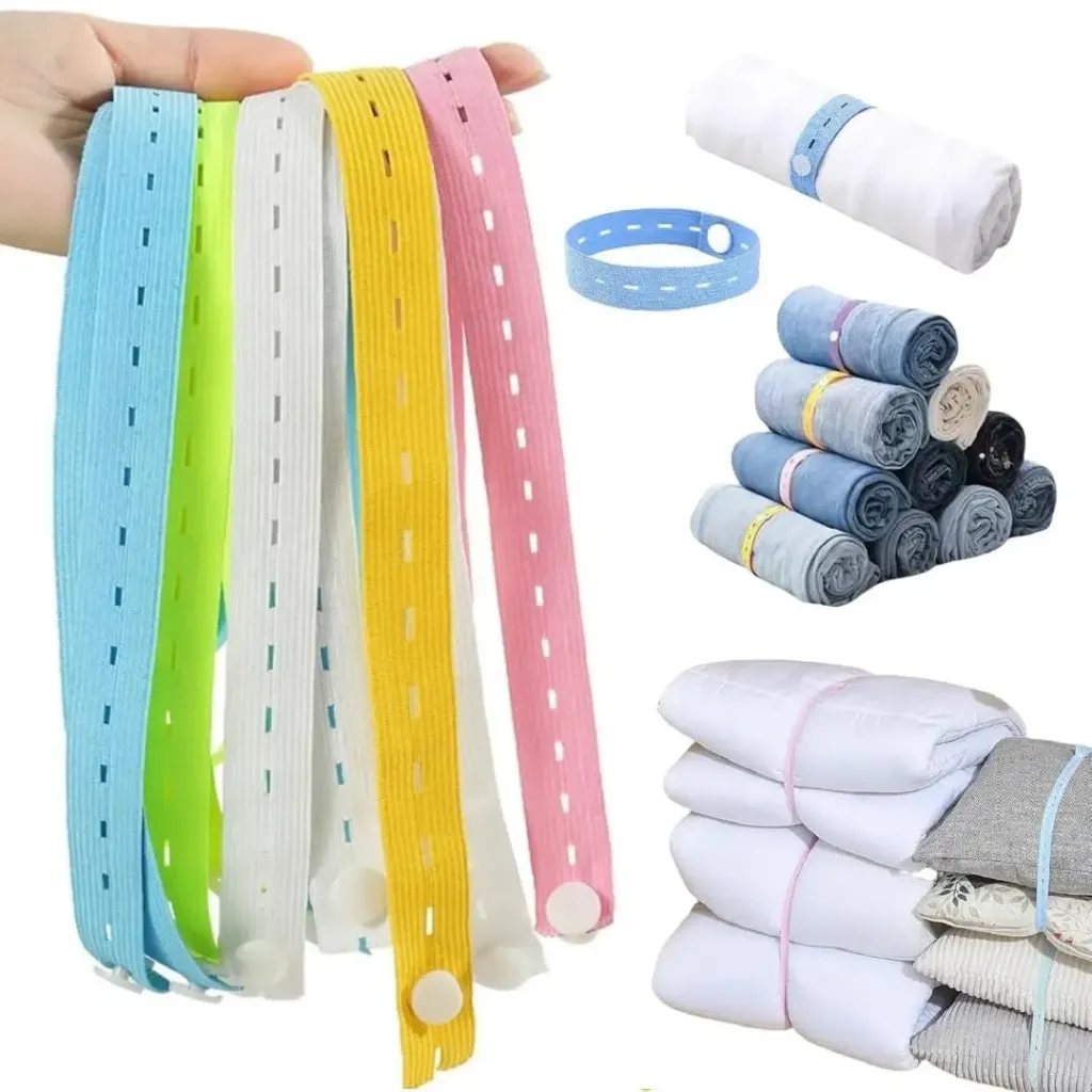[KBS-1497] Elastic Binding Belt for Wardrobe & Travel Storage