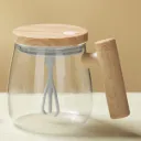 Self Stirring Glass Mug