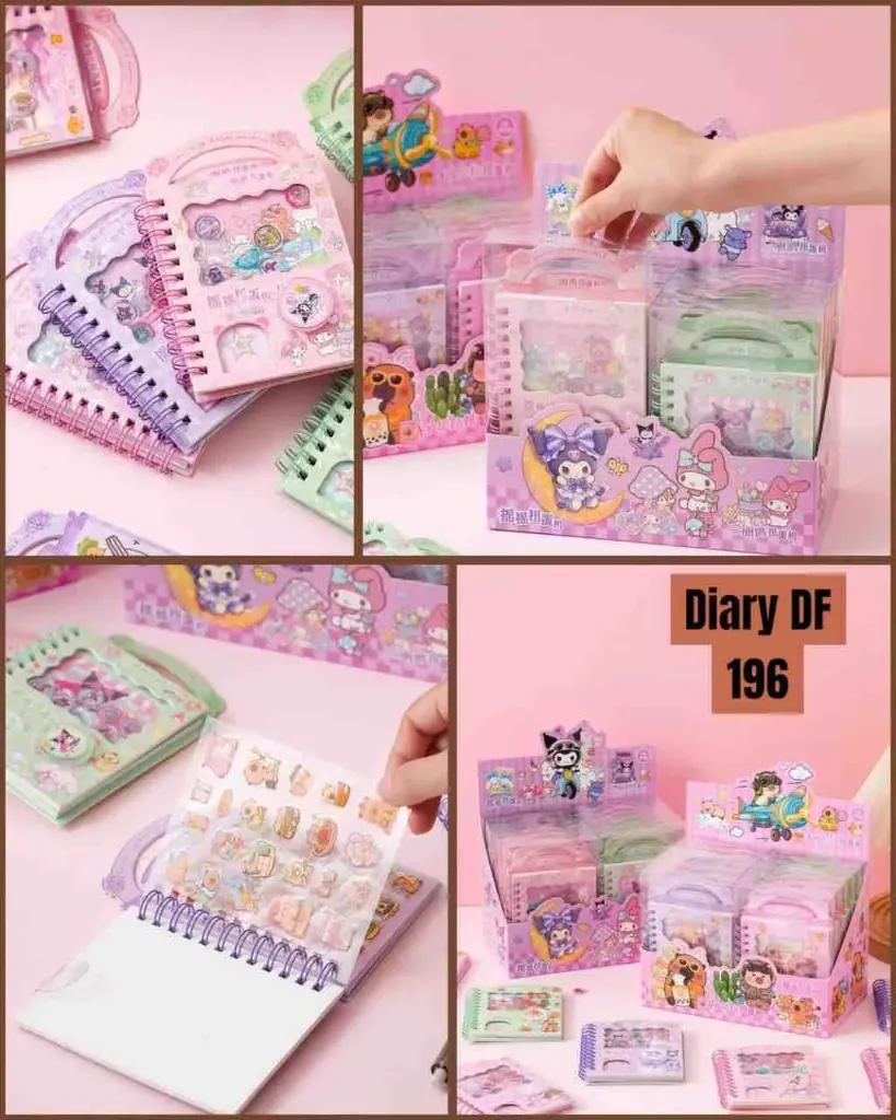 Spiral Sticker Notebook (No. DF 196)