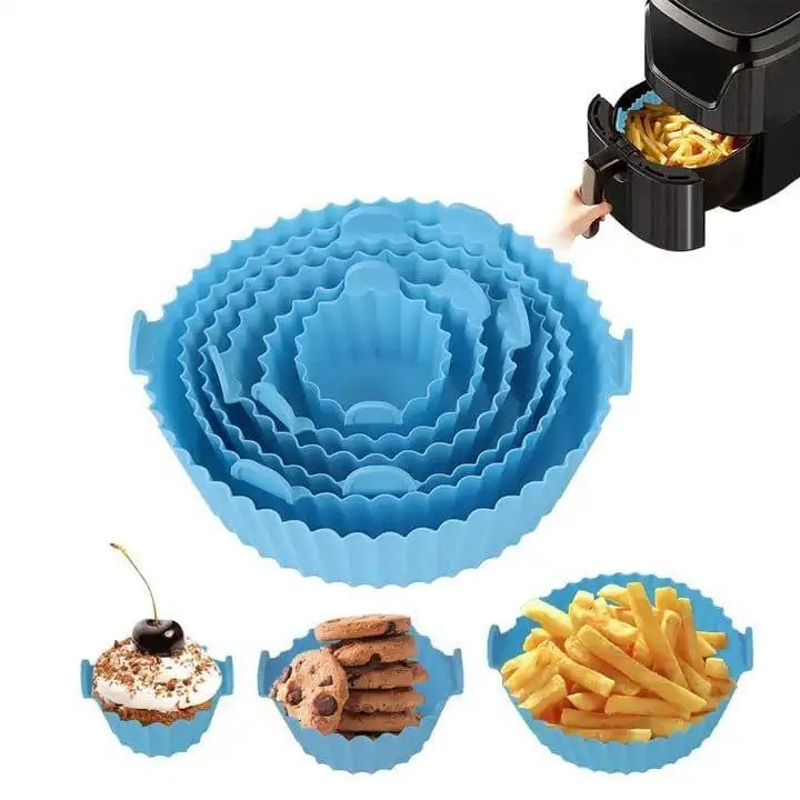 [KBS-1540] Air Fryer Silicone Liners – 6 Pcs