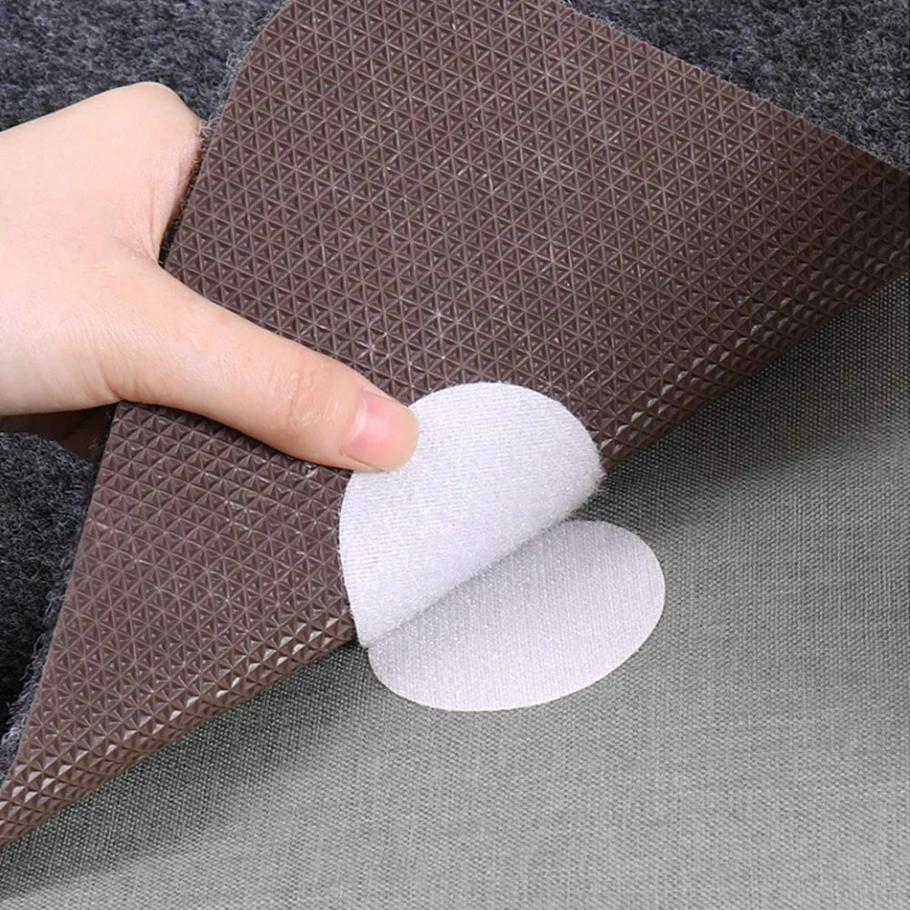 [KBS-1561] Self Adhesive Velcro Sticker | Double-Sided Anti-Slip Fixing Pad for Bedsheet, Sofa, Cushion & Carpet