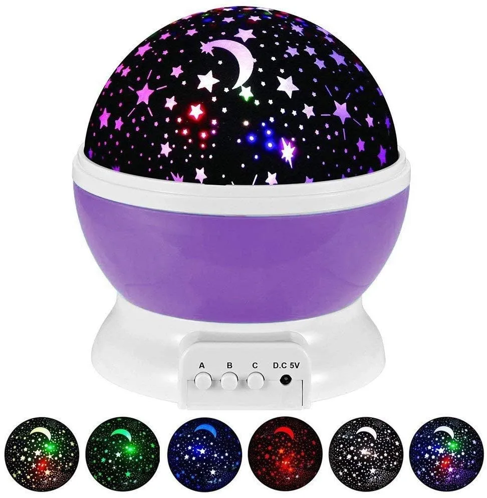[KBS-1568] Star Master Projector Lamp | 360° Rotating LED Night Light with Colorful Starry Space Projection | Home Decoration Lamp