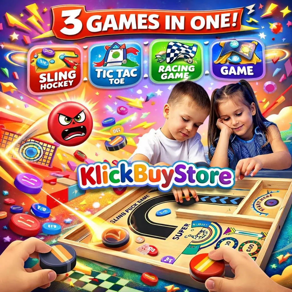 [KBS-1578] Krocie Toys 3 in 1 Sling Puck Game