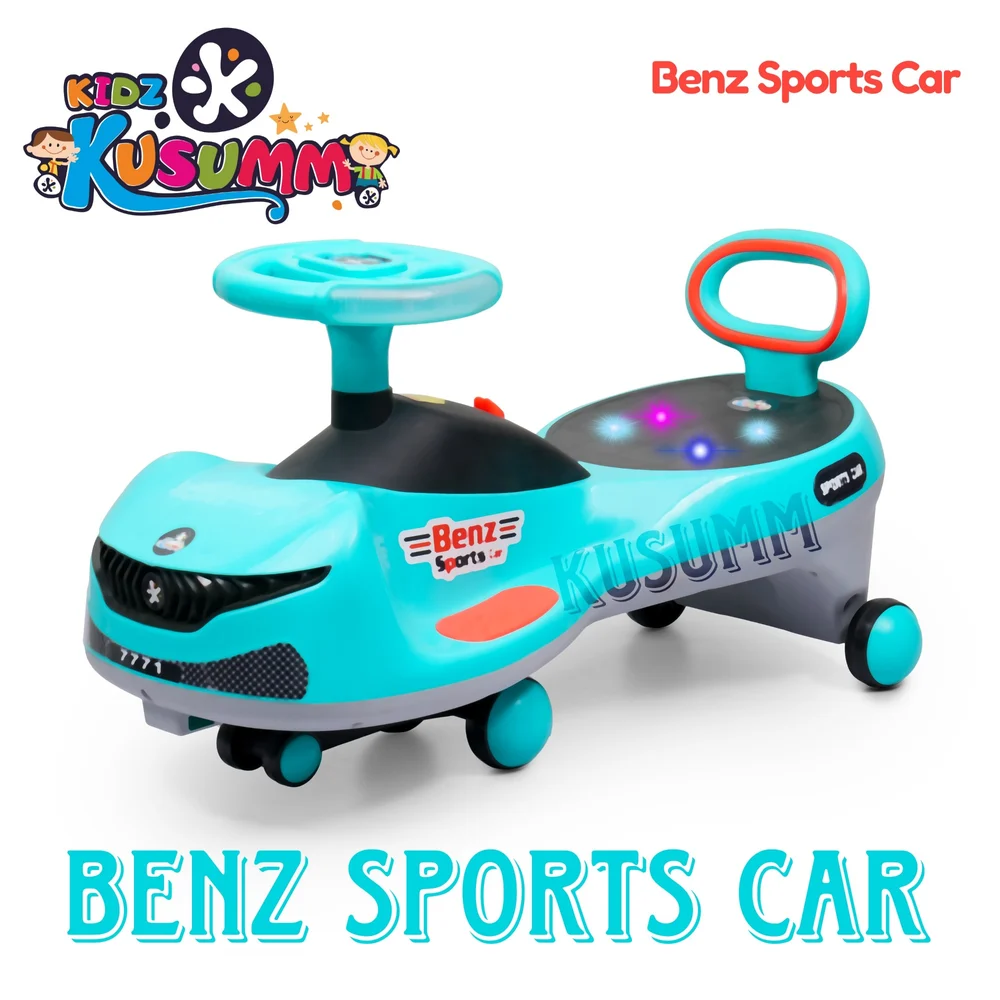 [KBS-1582] Magic Car Ride On Toy for Kids | Musical Swing Car with Lights | Indoor & Outdoor Ride On