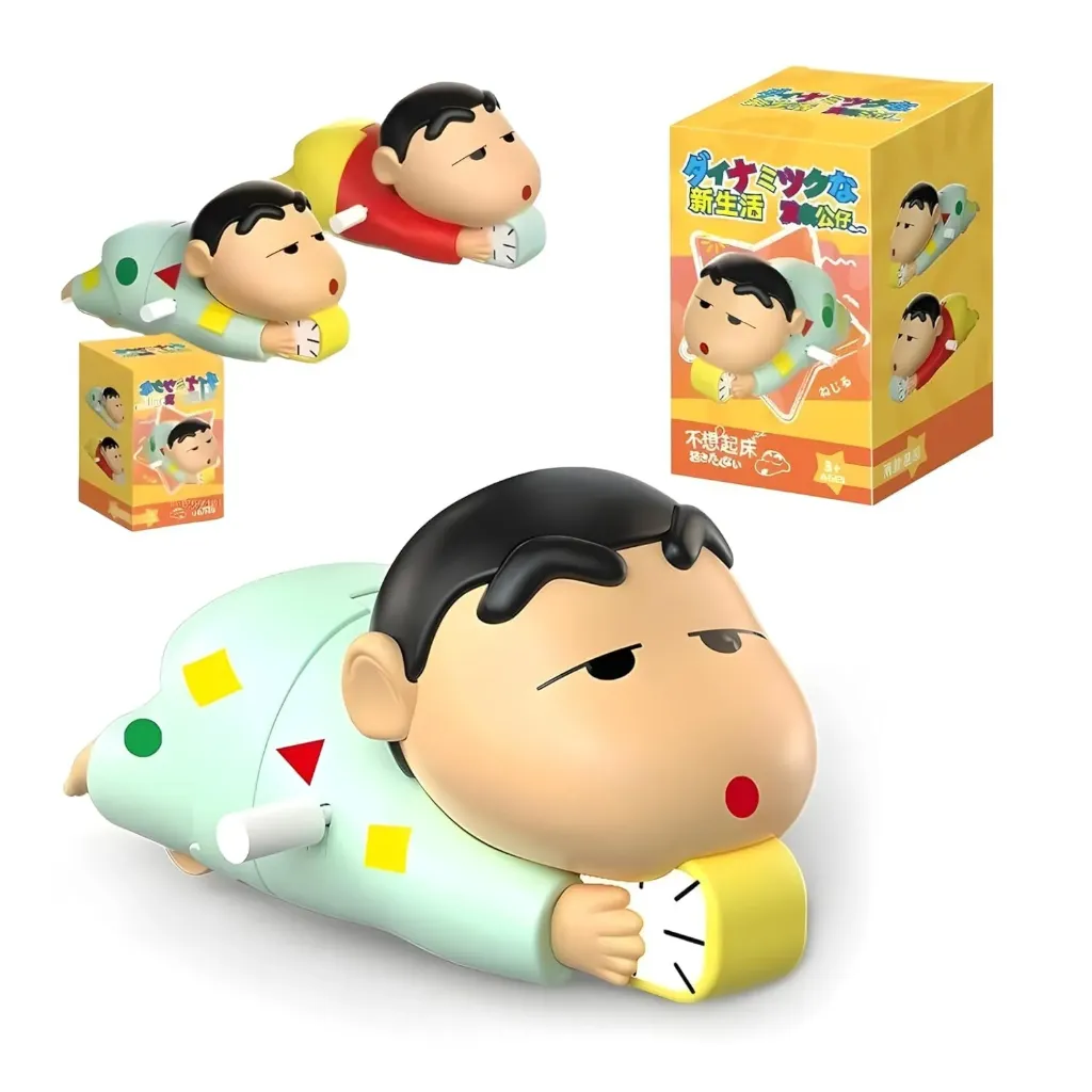 [KBS-1585] Shinchan Crawling Toy | Anime Character Push-to-Move Figure for Kids
