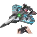 Fighter Plane Remote Control Airplane | Easy-to-Fly Stable Jet for Kids | LED Lights, 360° Hovering & Stunt Rolls